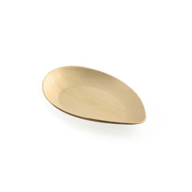 Teller Palmblatt braun oval 200 × 127 × 25 / 14 mm, Bild 4