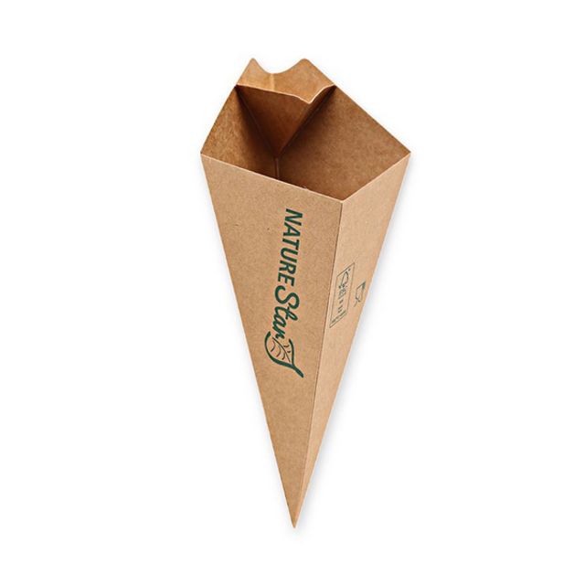 Pommes Spitztüte Kraftpapier, Bild 2